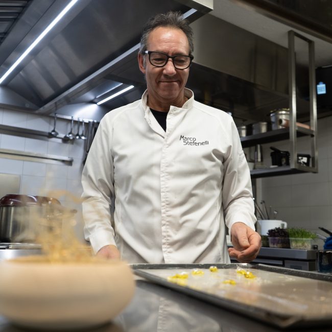 Marco Stefenelli in cucina
